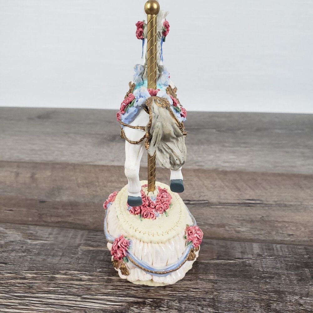 Heritage House Melodies County Fair Collection Yesterday Carousel Horse Figure - Picture 7 of 11